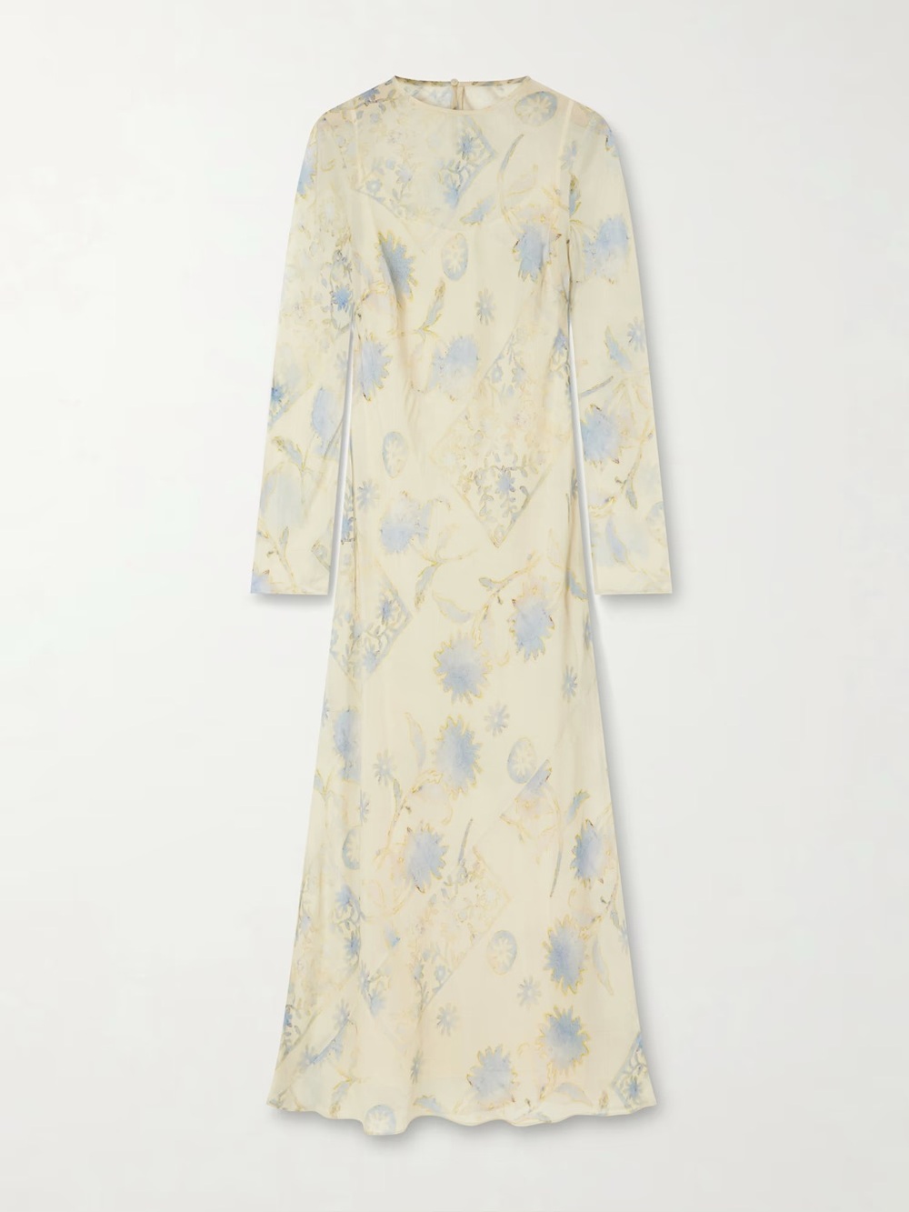 SIR Cecile Long Sleeve Dress Cream Eira Butter Flora Print